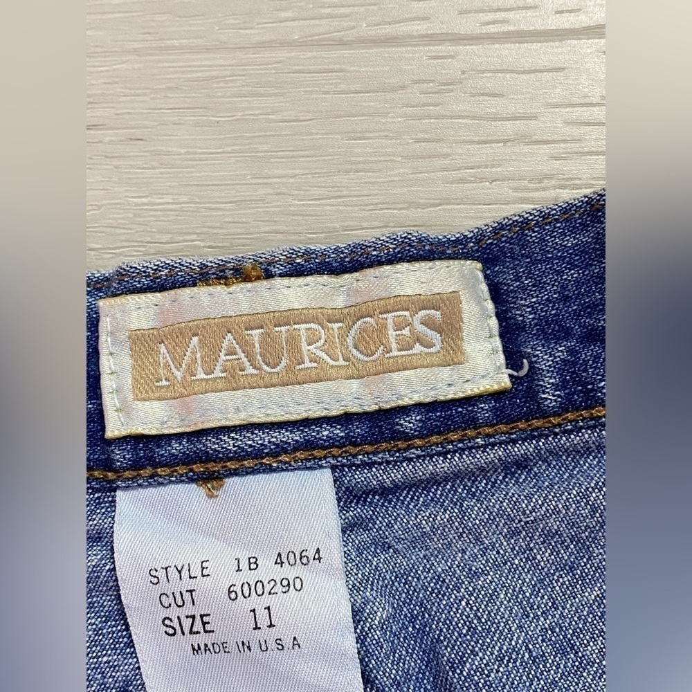 Vintage Maurice’s 90s Denim Maxi Skirt, Size 11 - Picture 6 of 9